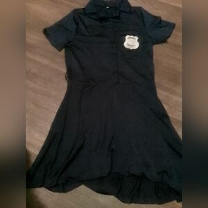 Girls Police Officer Costume Cop Outfit for Girls Cop Halloween Dress Up